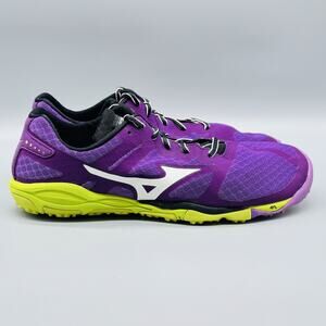 Mizuno Shoes Womens 11 Purple Yellow Road Trail Running Sneakers